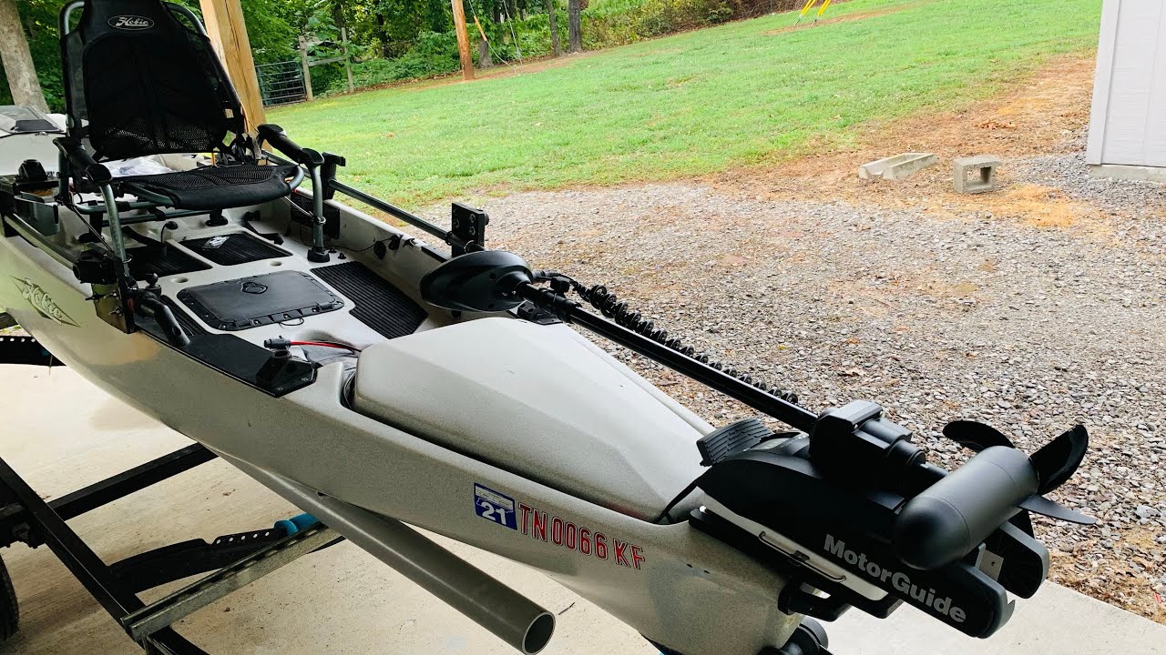 Motorguide xi3 Kayak Motor Install On A Hobie Pro Angler 14