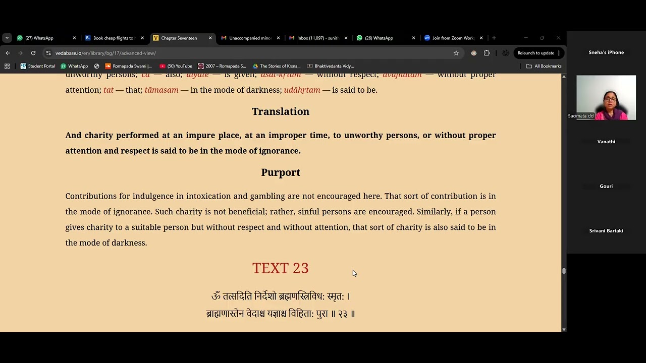 BG Chapter 17 Verses 21 28