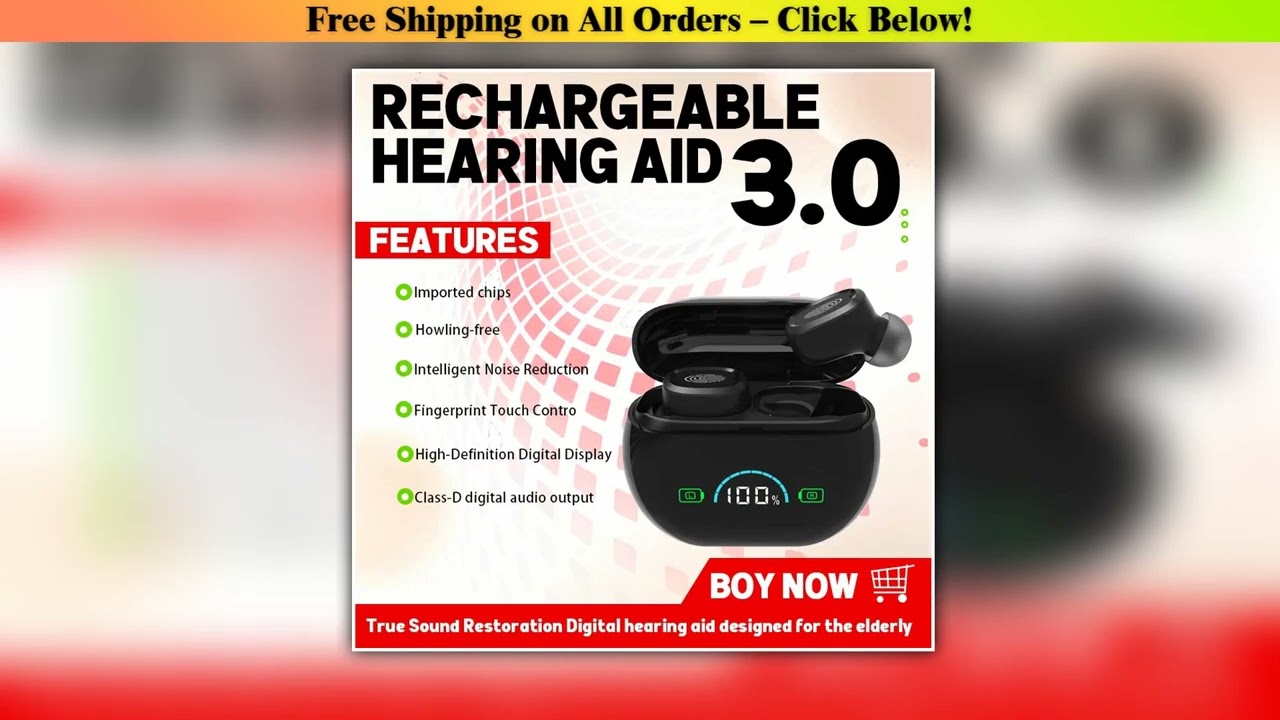 High-Quality Hearing Aid Imported Smart Chip Comfortable To Wear For The Deaf And Hard Of Hearing