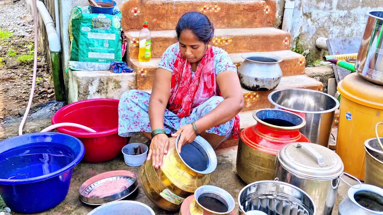 🏡🧹🍽️Pongal preparation! பண்டிகையோடு பயமும் சேர்ந்து வருகிறது #vlog #vlogs #pongal #tamil