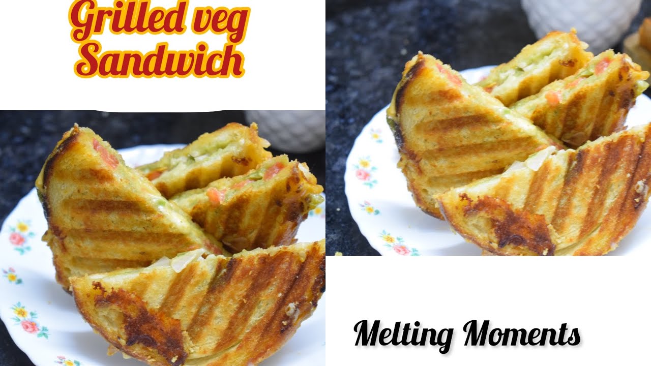 Veg grill sandwich | easy to make veg sandwich for snack time | Melting Moments