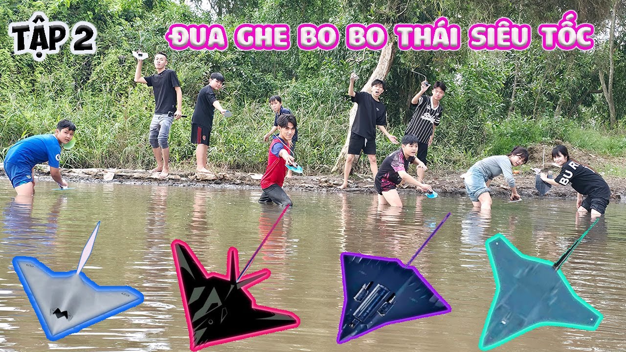 Tập 2 - Đua Ghe Bo Bo Thái Siêu Tốc Giải Ao Làng #trangandvinh