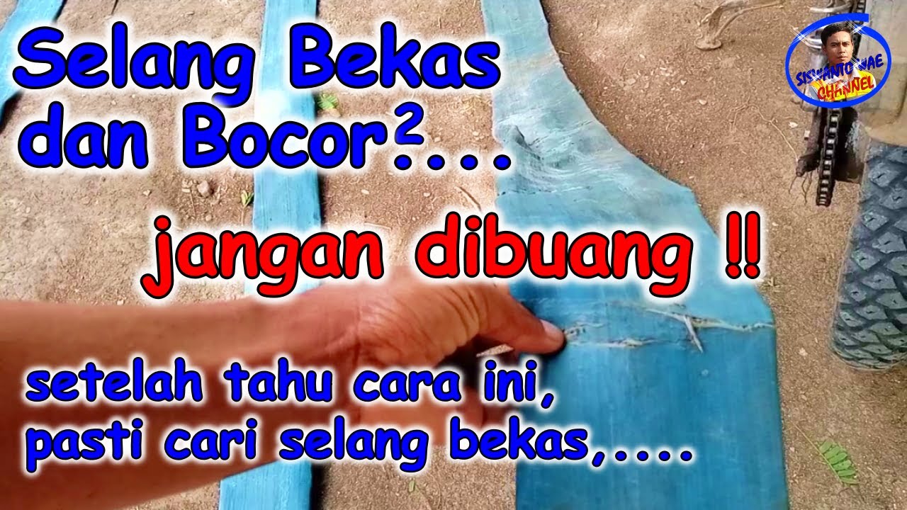 cara hemat mengatasi selang irigasi yang bocor