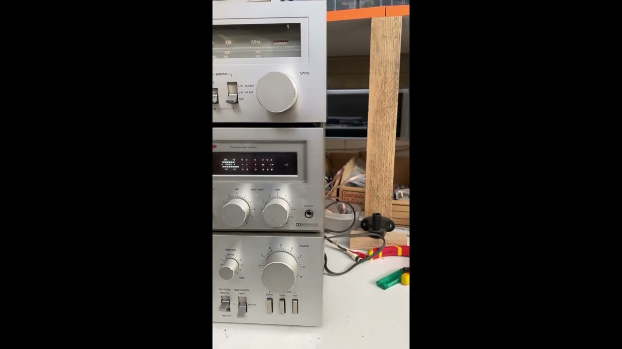 Petit ensemble ampli,tuner, K7, Technics vintage en essai