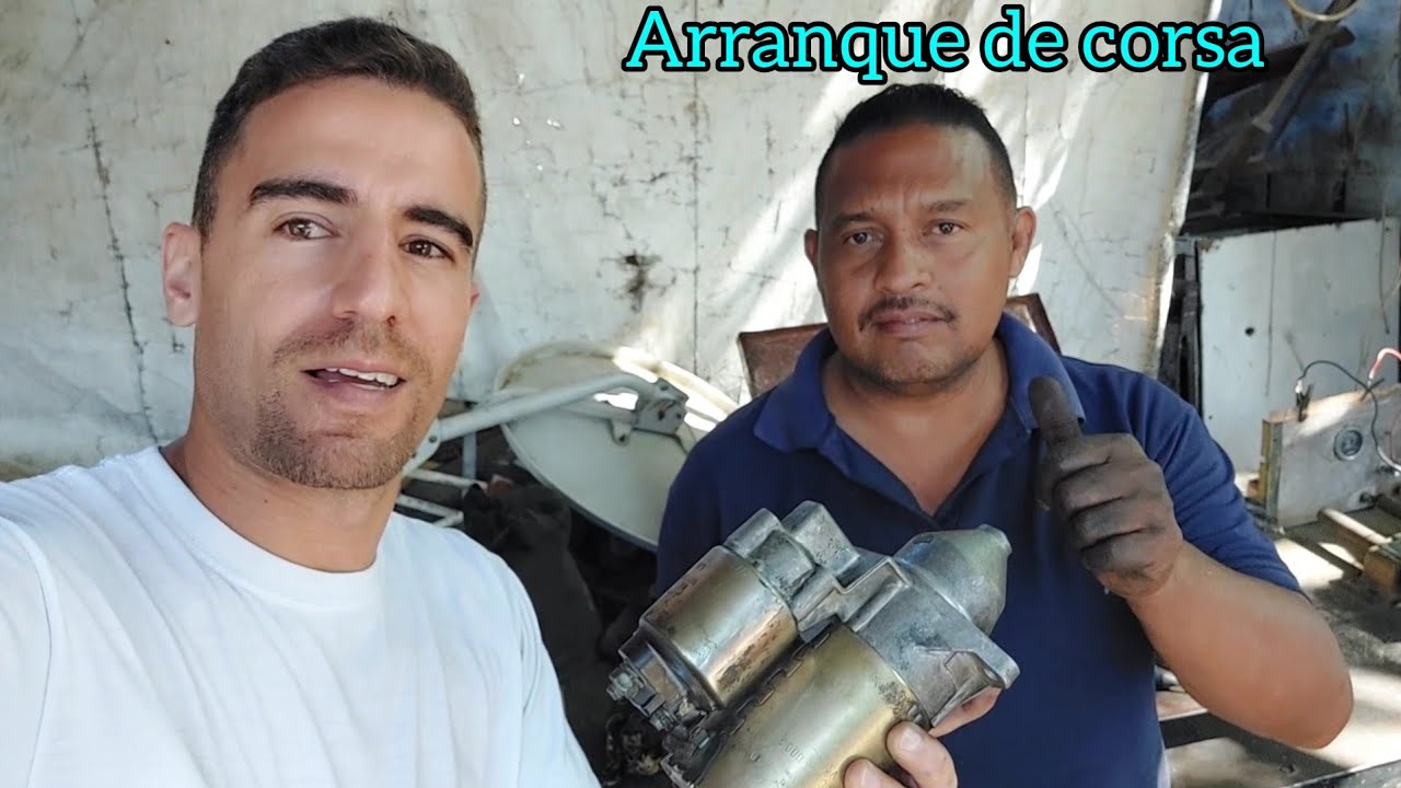 Como cambiar las bocinas del arranque de un chevrolet corsa.