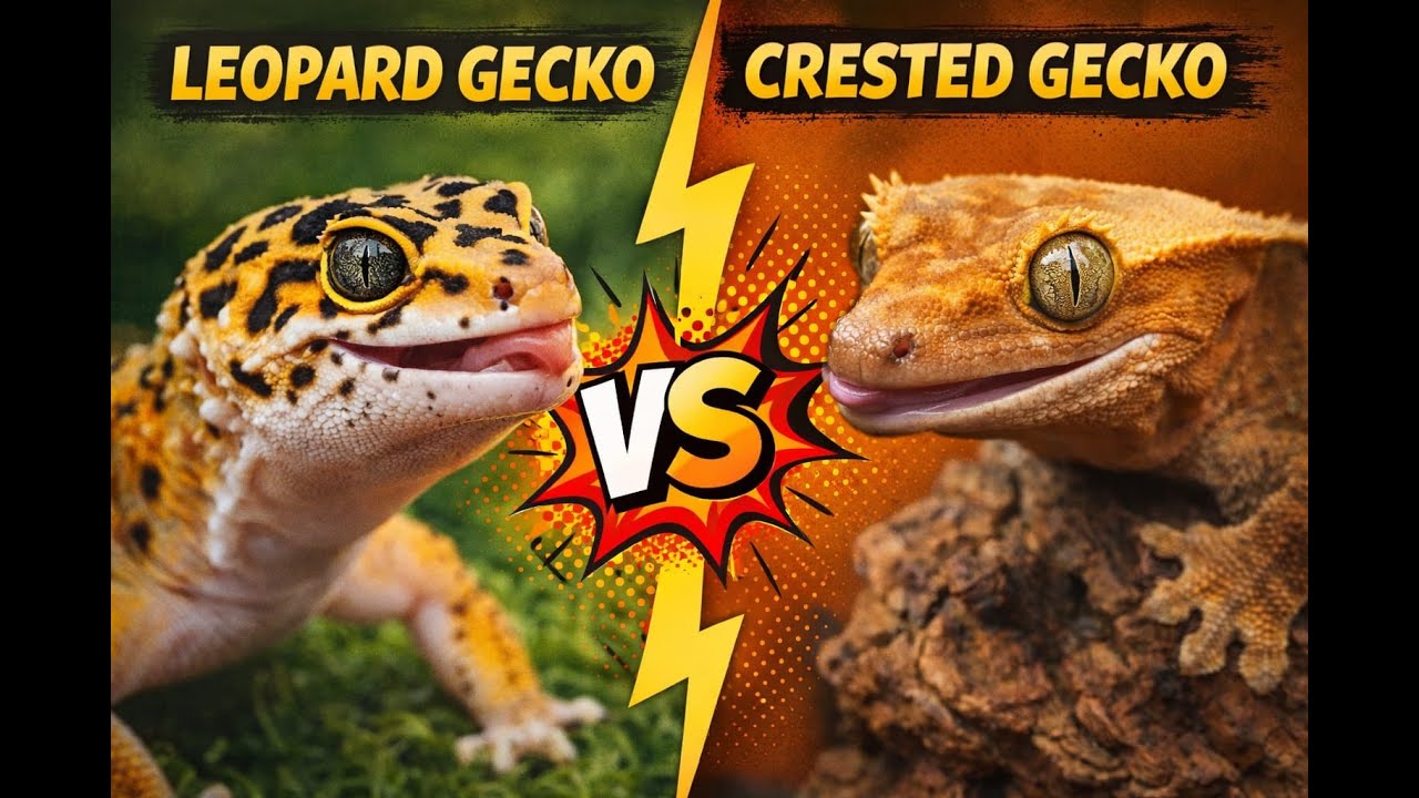 Leopard Gecko vs Crested Gecko (Beginner Reptile Showdown)