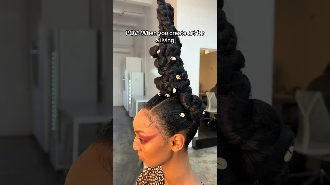 HAIR IS ART #hairtutorial #hairart #creativehairstyles