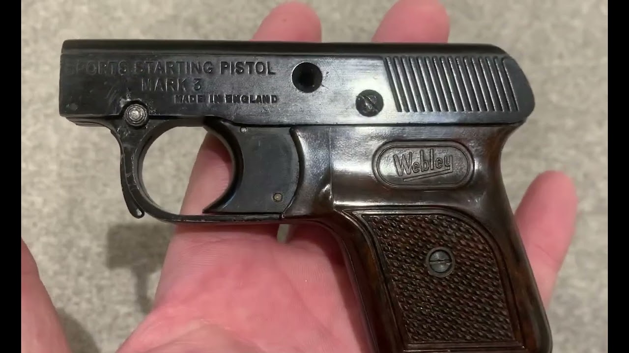 Webley MK3 .22 Blank Starting Pistol.