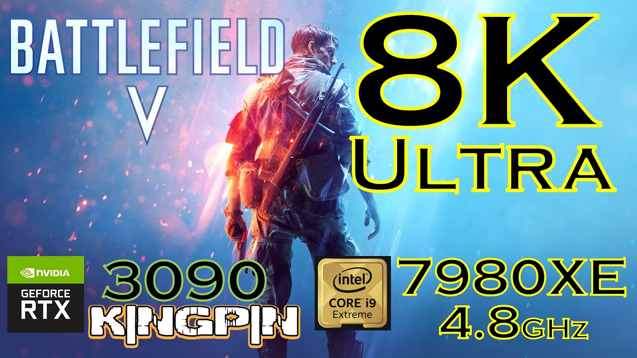 Battlefield V Multiplayer | 8K Ultra Settings | RTX 3090 K|NGP|N Edition | i9 7980XE