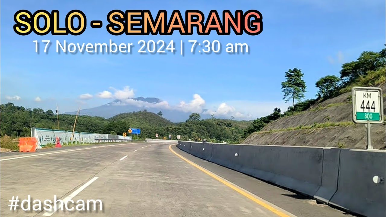 Dashcam Gerbang TOL Banyudono Boyolali Hingga Exit Tol Gayamsari Semarang | Minggu 17-11-2024