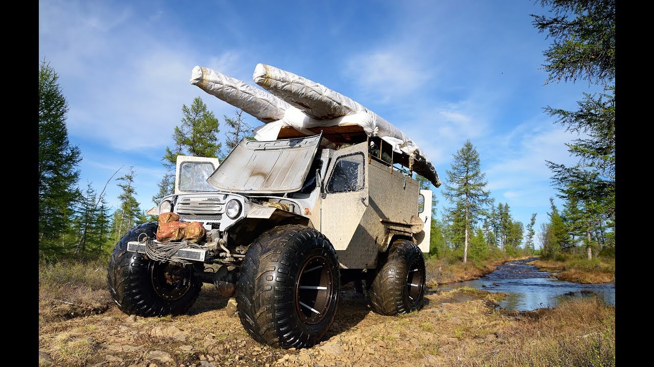 Wild Russia Oleniok 2019 Siberia 1: Real off-road - to the river.  Dzika Syberia