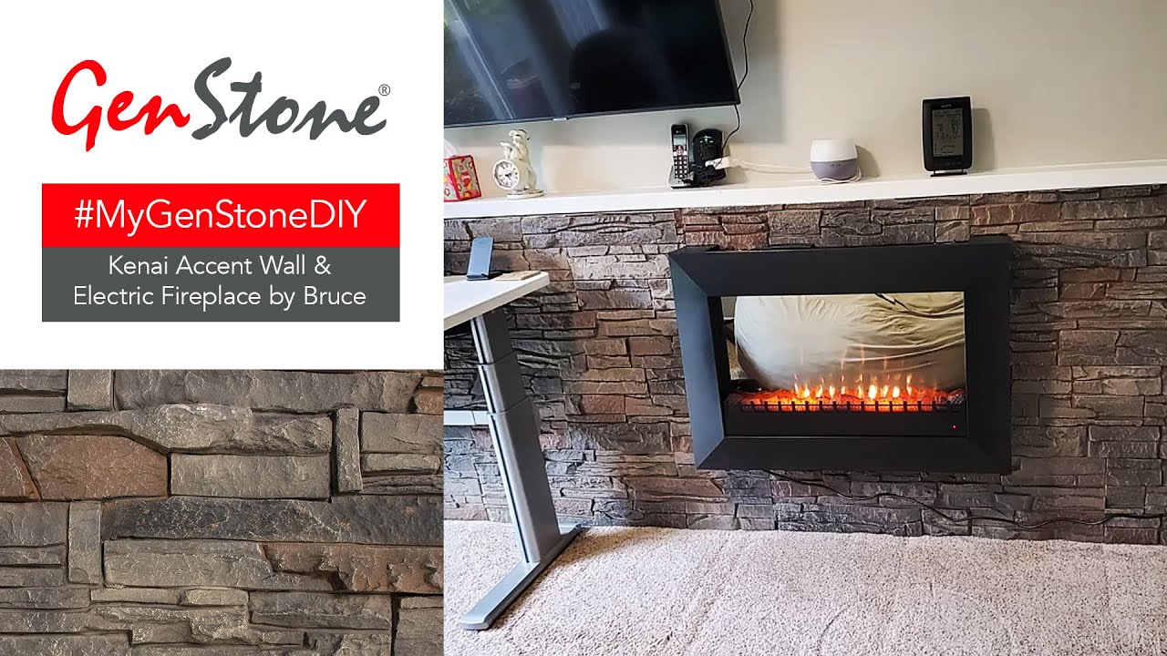 Amazing Home Office UPGRADE 🏚🔜🏠 with GenStone Faux Stone Veneer #mygenstonediy