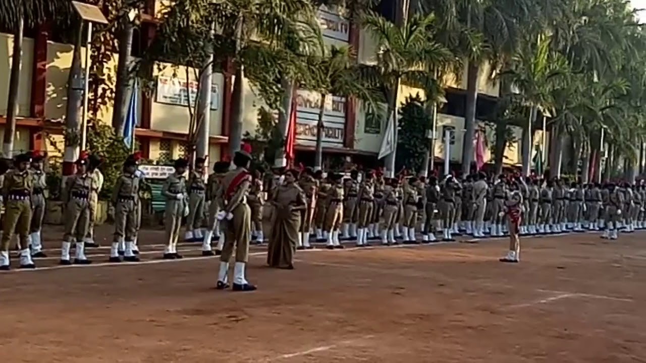 NCC PARADE on 26 the Jan 18, SP COLLEGE CHANDRAPUR