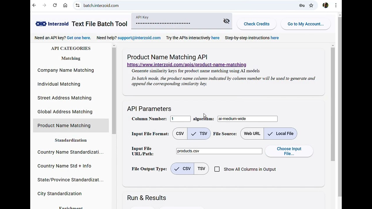 Effortless Product Name Matching with Interzoid's API & No-Code Batch Tool