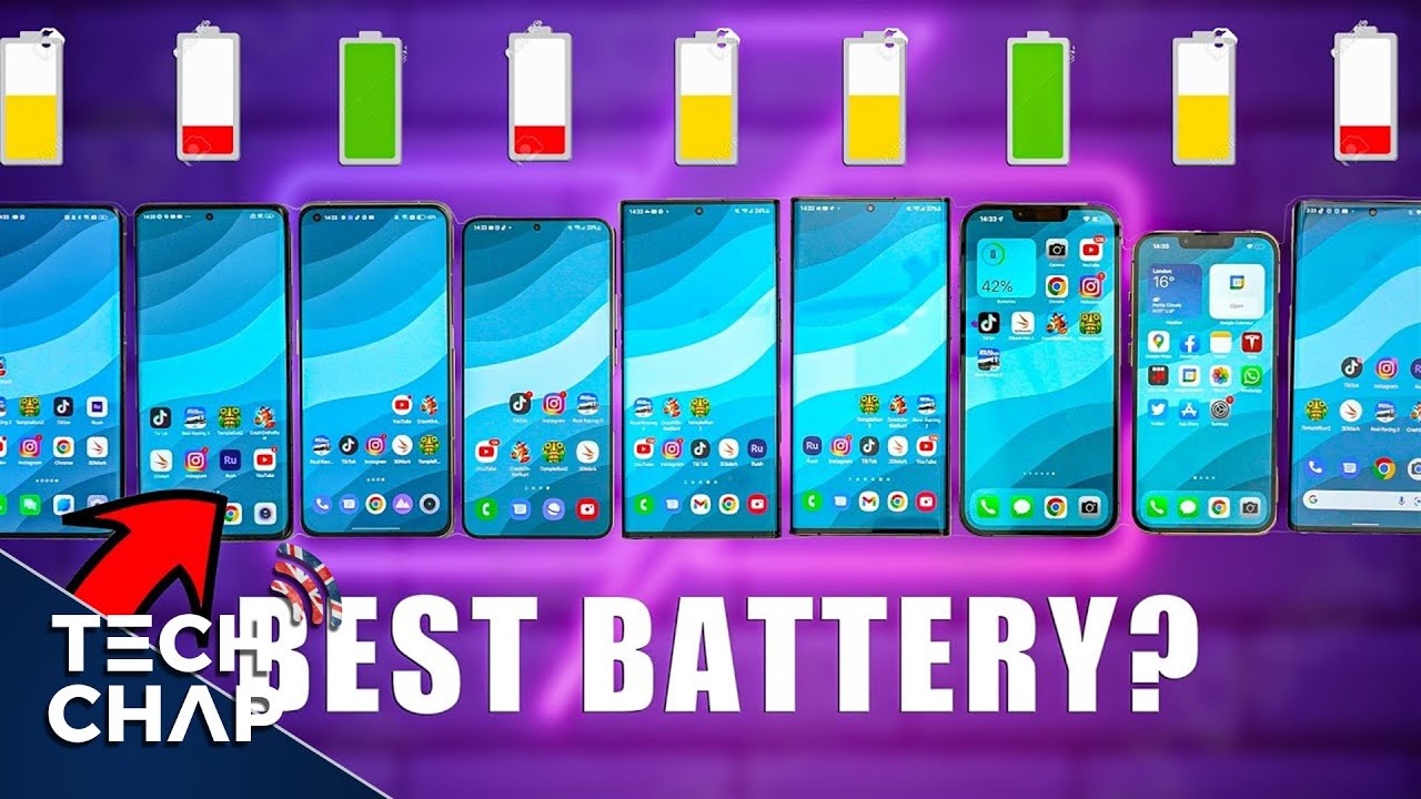 iPhone 13 Pro Max vs Galaxy S22 Ultra vs Xiaomi 12 Pro vs OnePlus 10 Pro - BATTERY Drain Test!
