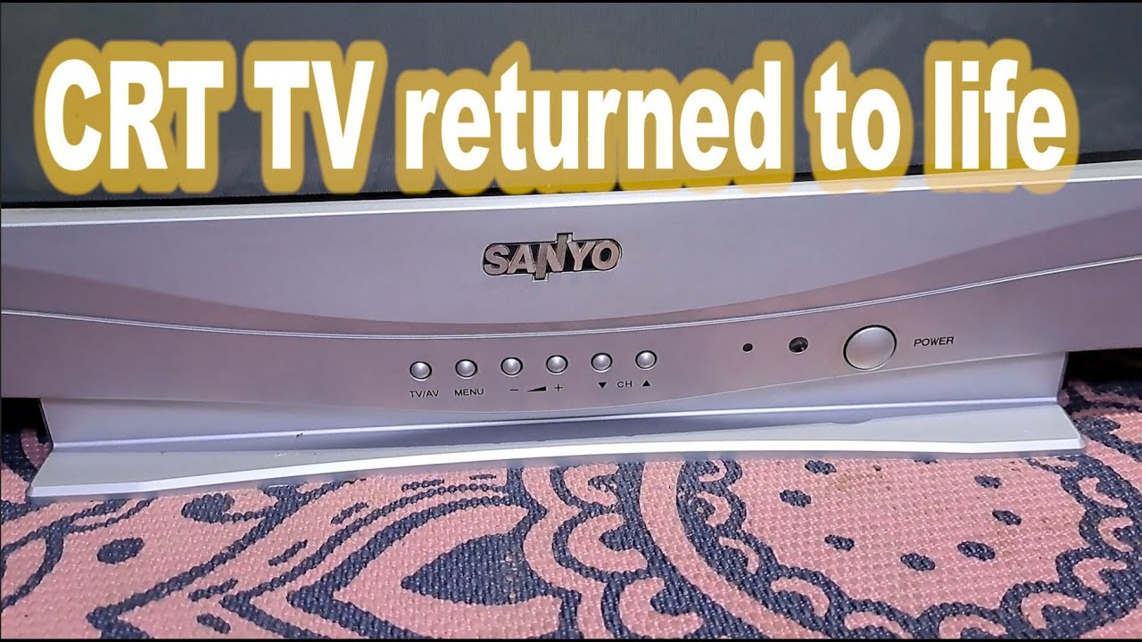 The Sanyo 21-inch CRT TV is worth repairing.