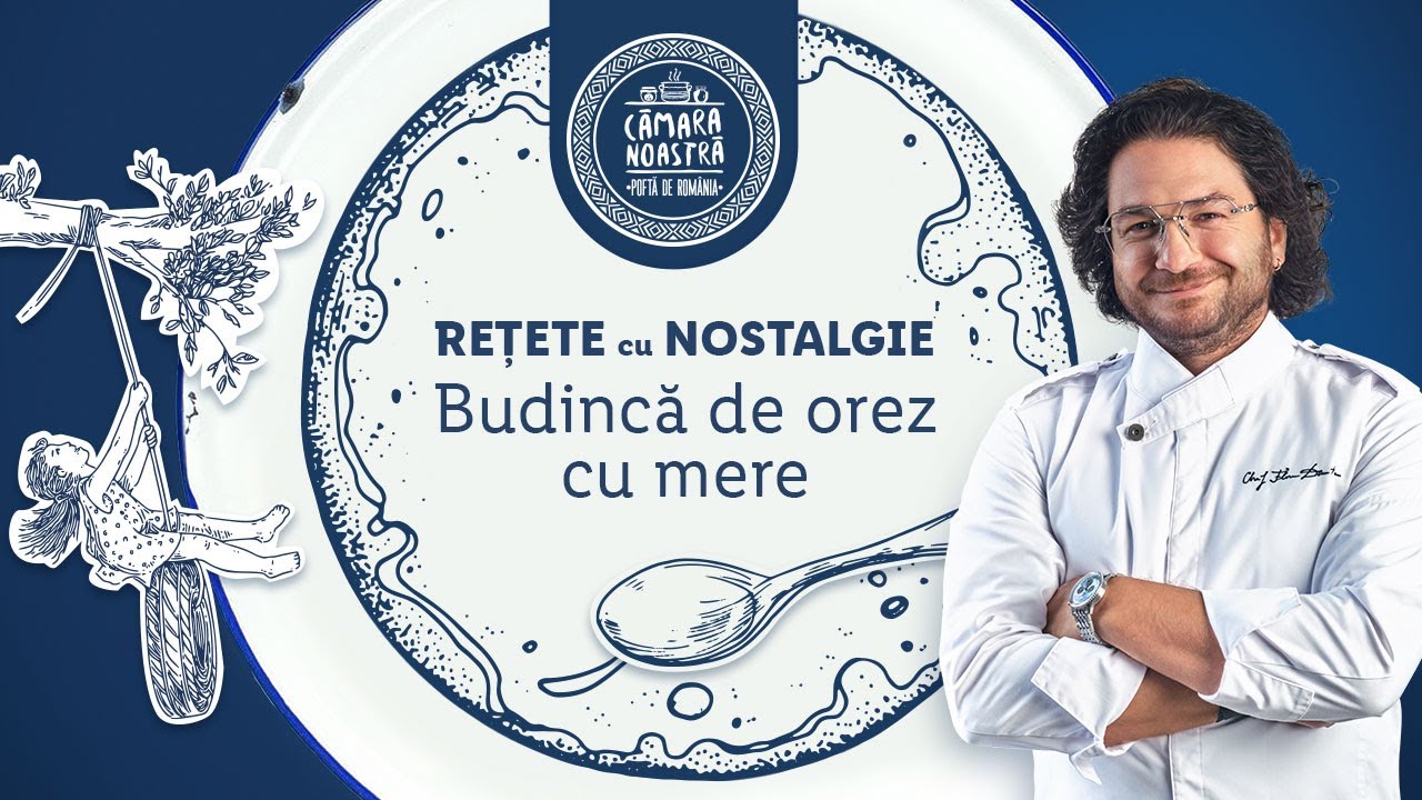Budinca de orez cu mere • Reteta Chef Florin Dumitrescu