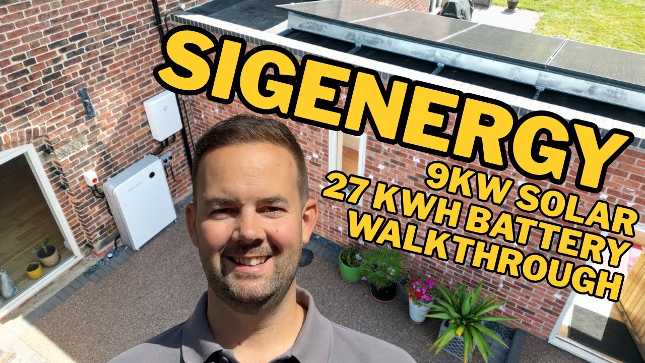 9KW SigEnergy Flat Roof Solar Panels in a conservation area with Battery and EV charger