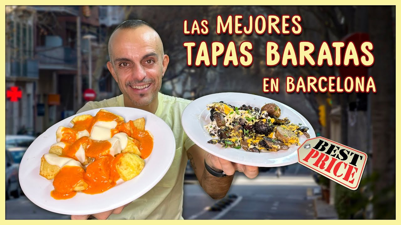 TAPAS MUY BARATAS en pleno centro 📍 El mejor mostrador de tapas de Barcelona 😍