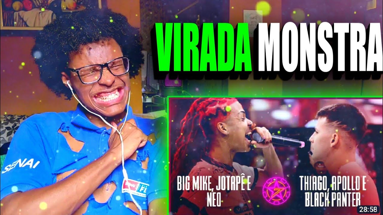 (VIRADA HISTÓRICA) BIG MIKE, JOTAPÊ E NEO X THIAGO, APOLLO E BLACK PANTER | React [BDA 7 ANOS]