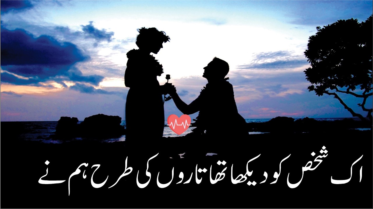 اک شخص کو دیکھا تھا تاروں کی طرح ہم نے،