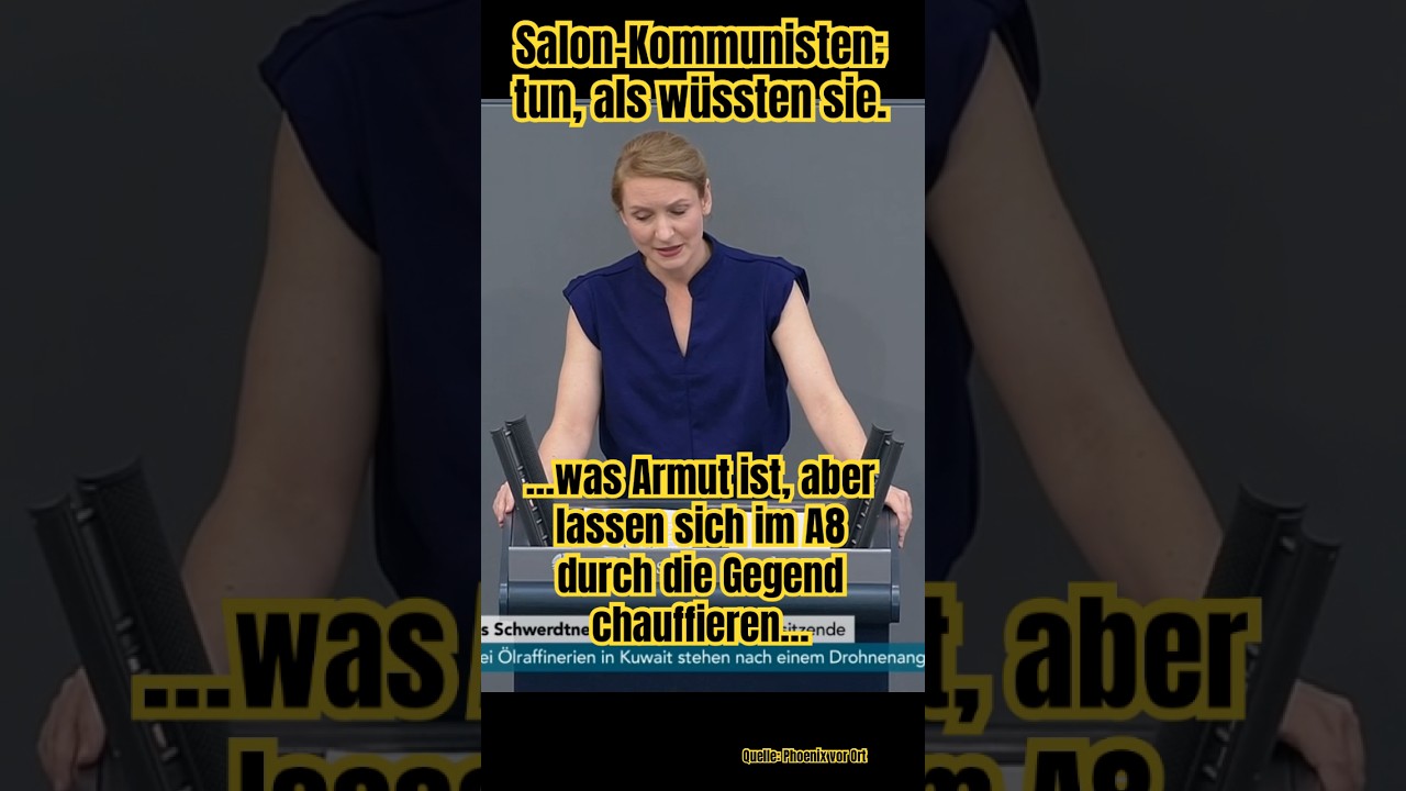 Ines #schwerdtner (#dielinke ) tut, als w&auml;re sie eine von ganz unten