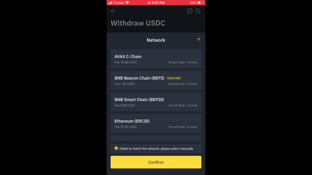 How To Withdraw USDC from Binance