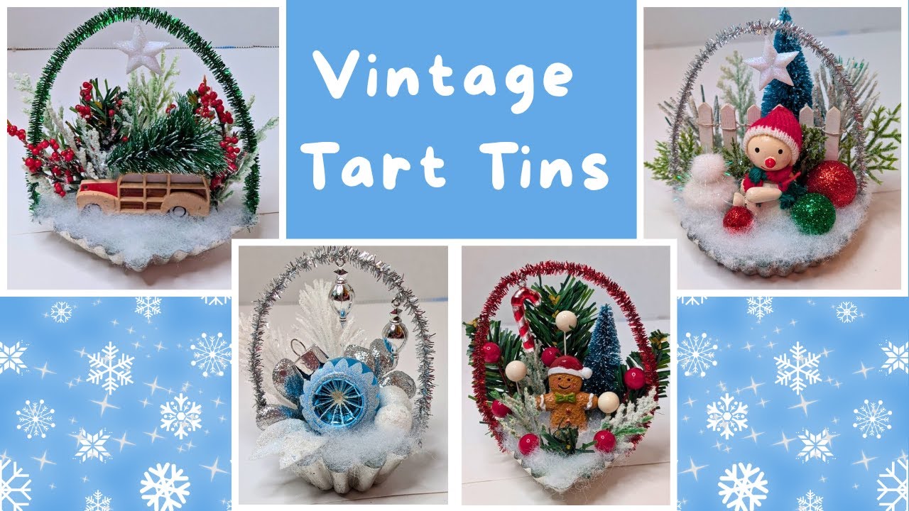DIY Vintage Tart Tin Christmas Craft