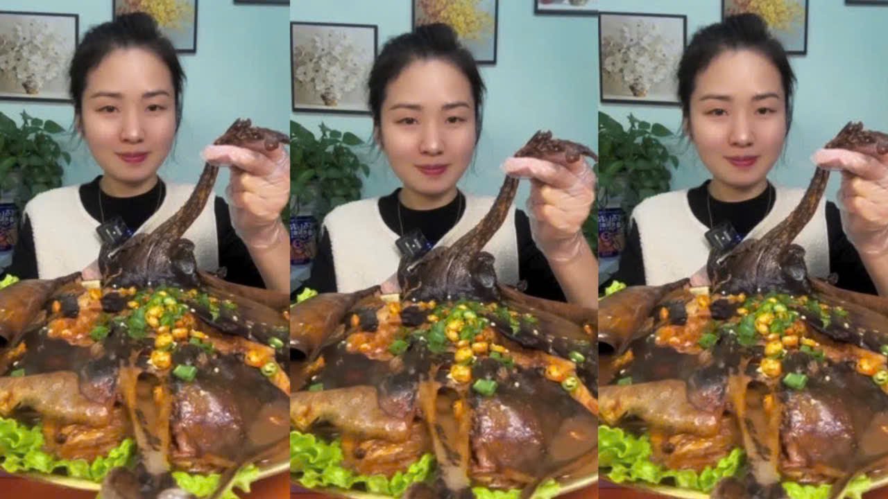 Mukbang Yang Zai Food | Eating Spicy Braised Large Stingray