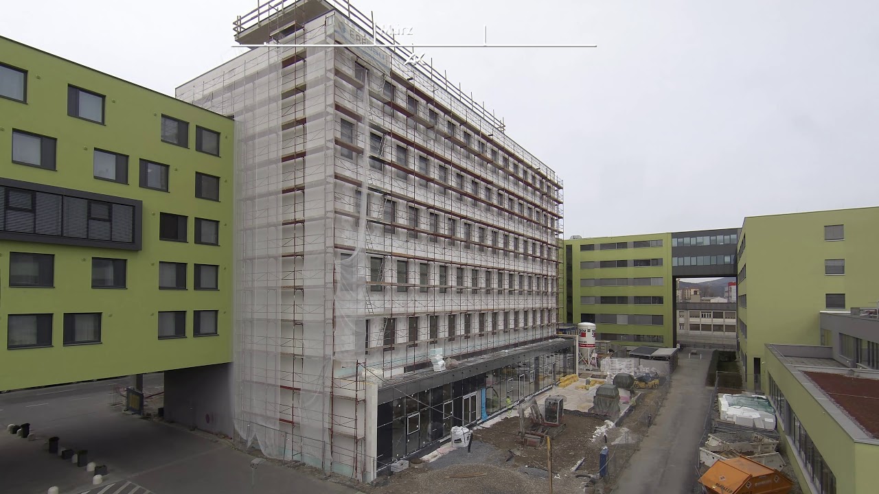 Zeitraffer Webcam Neubau der VHS in Graz