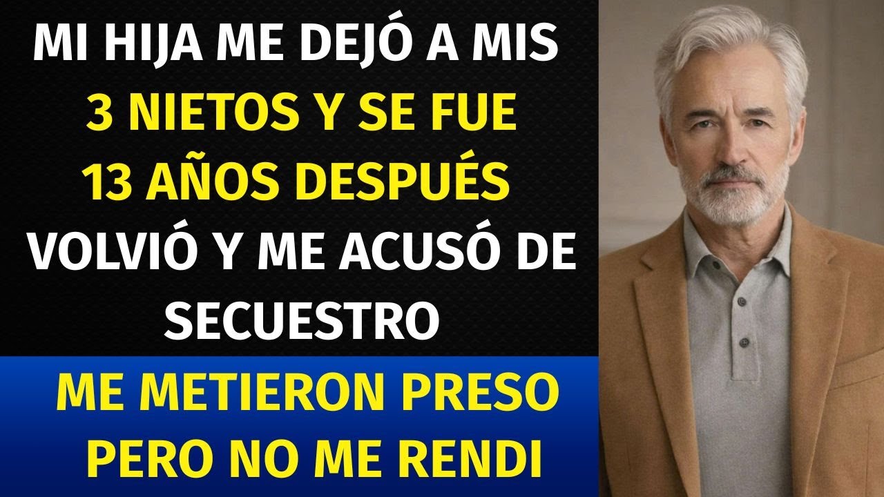 Mi hija me dejó a mis 3 nietos… 13 años después regresó con la policía a denunciarme por secuestro!