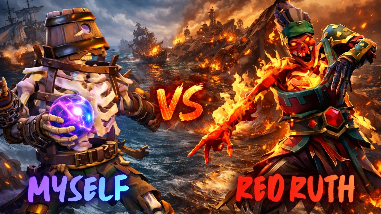 Me vs Red ruth and island's rage. #livestream #seaofthieves #gaming #games #adventure