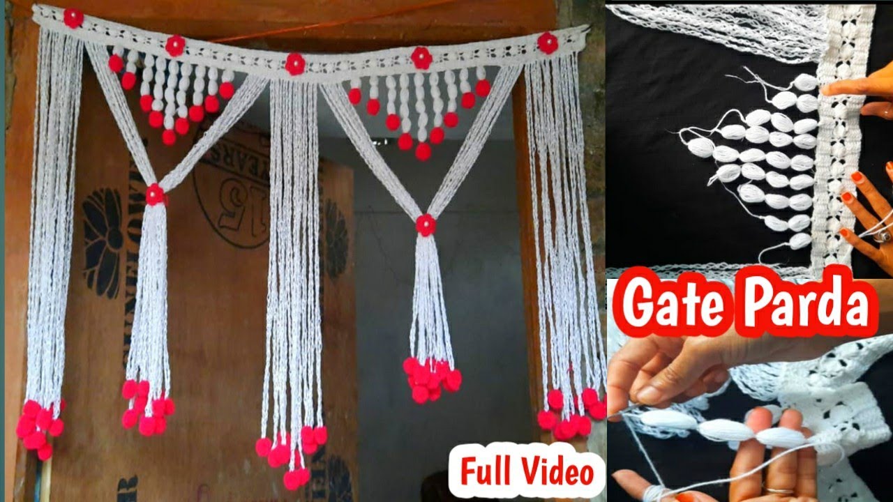 Gate parda design ||door hanging| handmade home decoration|gate parda|gate parda ka design|gate lari