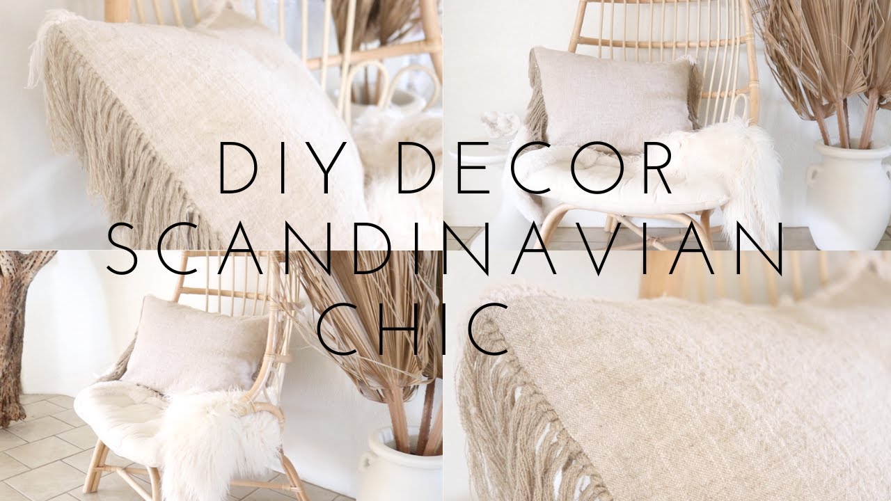 DIY Decor | Scandinavian Chic Fringe Pillow (No Sew)