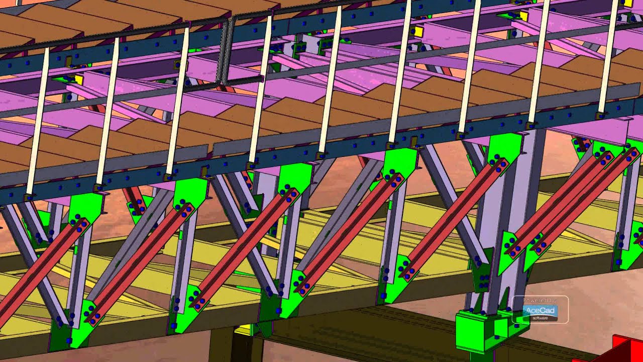 Essar Engineering Services- Conveyor  gallery & trestle_StruCad_model.wmv