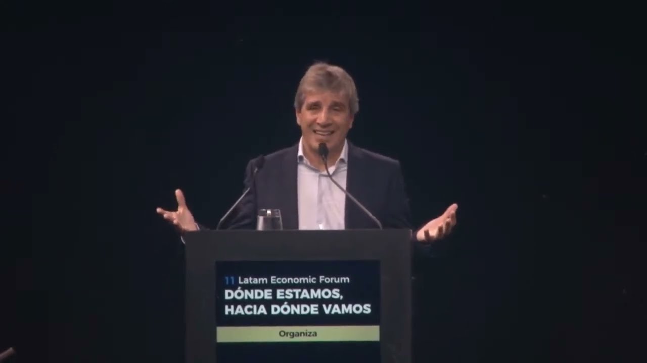 Exposición del  Ministro de Economía, Luis Caputo, en la apertura del 11° Latam Economic Forum.