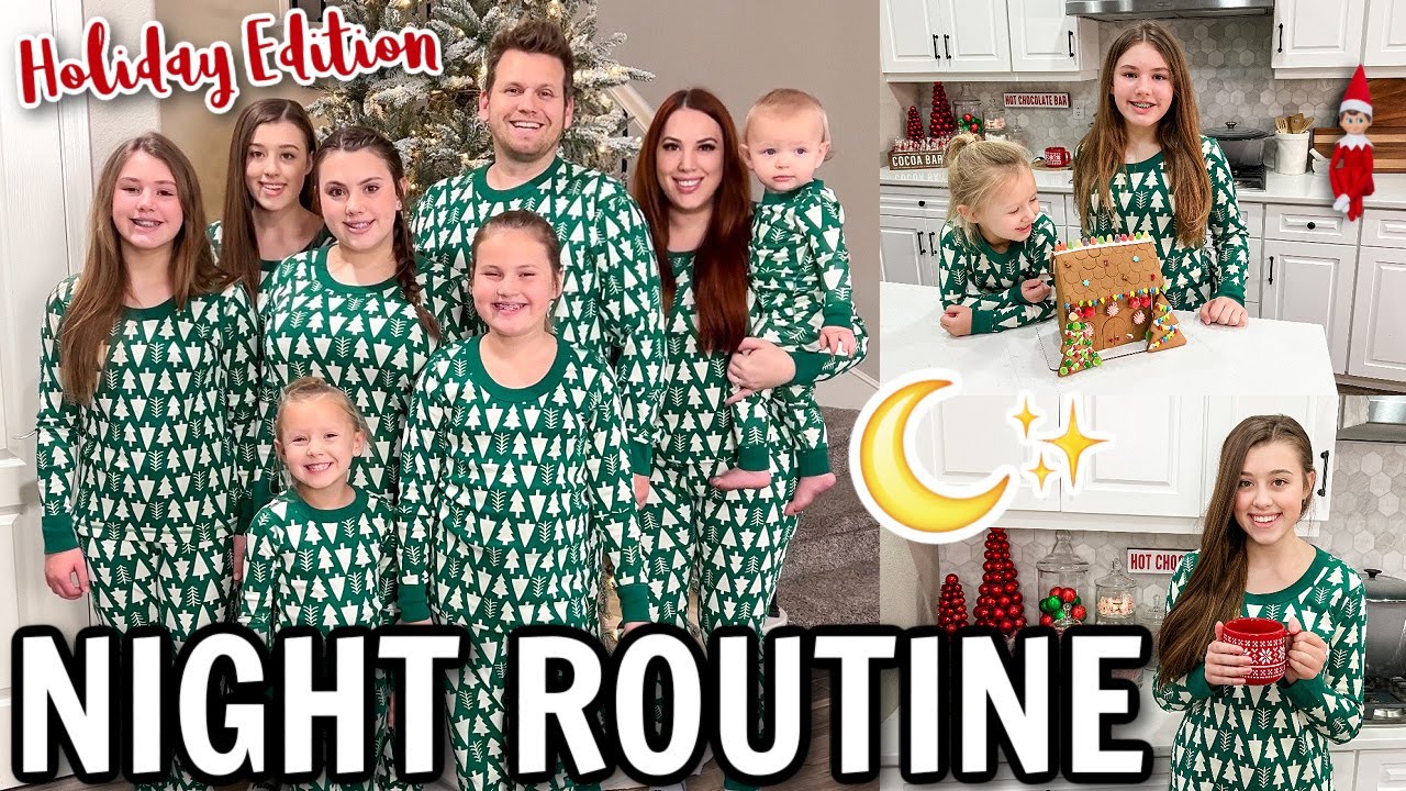 ✨NEW✨ OUR FAMILY NIGHT ROUTINE WITH 6 KiDS! WINTER EDITION