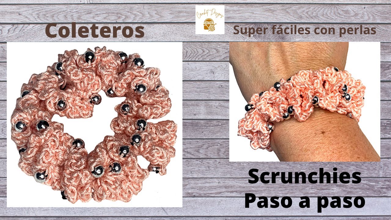 scrunchies diy | sujetador para el cabello a crochet en pocos minutos