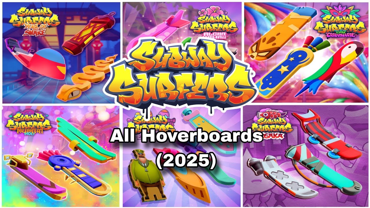 Each and Every Hoverboard of Subway Surfers 2025 till date....