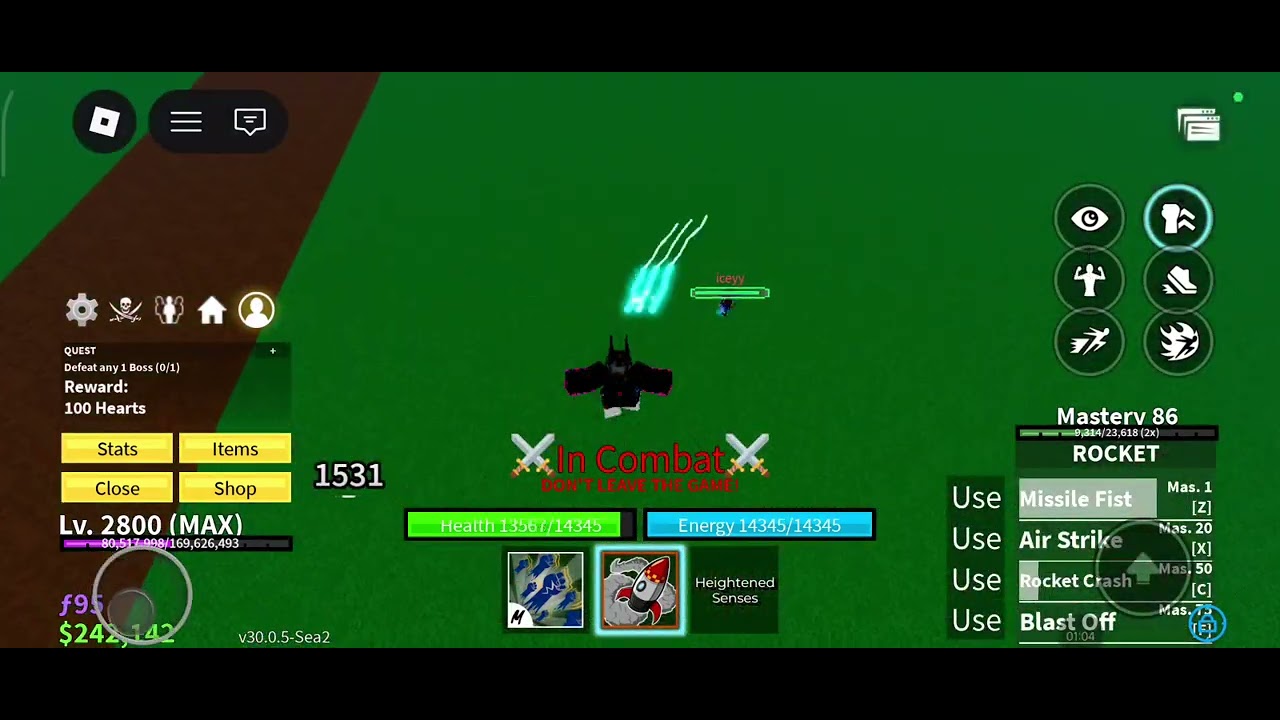 PvP. Whith perm rocket 🚀😱    This is impossible 😅.         #giwavay #roblox #bloxfurit #dragonfruit 
