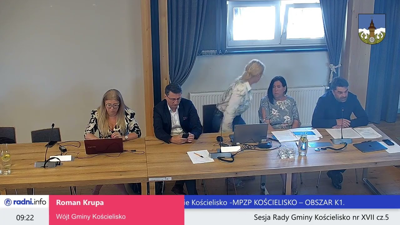 Sesja Rady Gminy Kościelisko nr XVII cz.6 Data nagrania: 2025-08-20