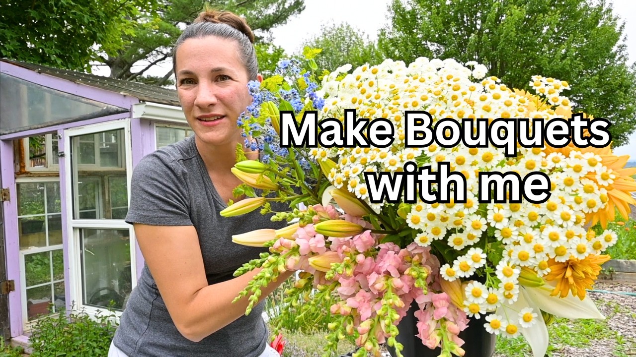 Harvest flowers and make Bouquets with me! 💐 July edition