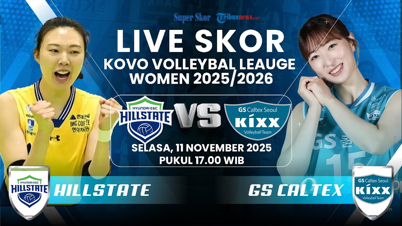 🔴 HYUNDAI HILLSTATE WOMEN VS GS CALTEX WOMEN, Korean Volleyball League Women 2025 #livescore