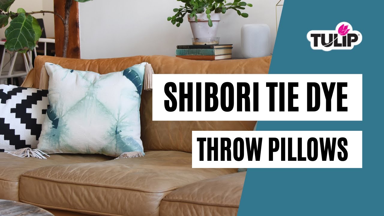 Shibori Tie-Dye Techniques for Throw Pillows