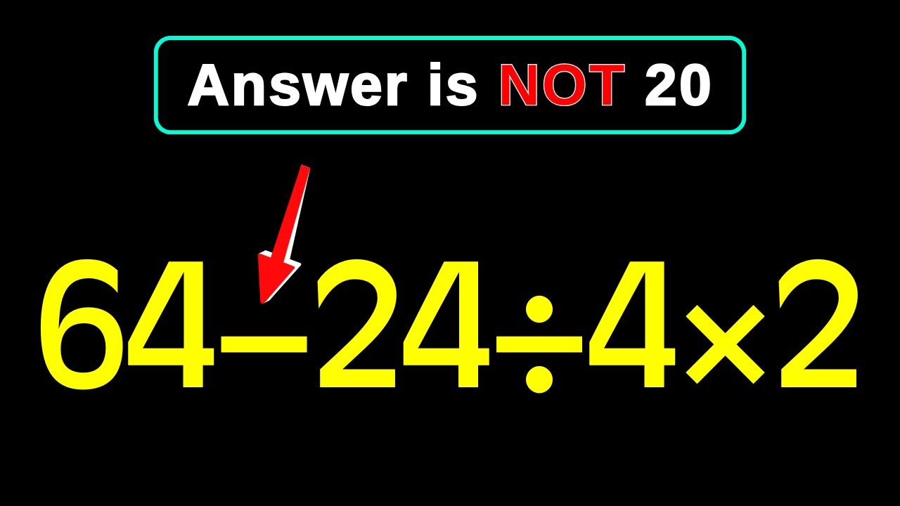 🎯 Can You OUTSMART This Math Trap?