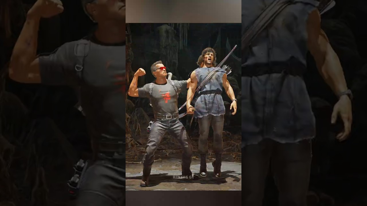 Terminator facing Rambo #pcgamer #pcgames #gameplay #gaming #mortalkombat11ultimate #Rambo