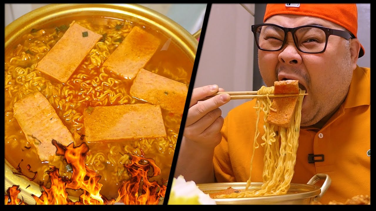 「혼밥 가이드」 틈새라면│솔직히 두번다신 못먹겠다.맵다 Mukbang Eatingshow [ Extremely spicy ramen, Chicken Nugget, Bulgogi ]