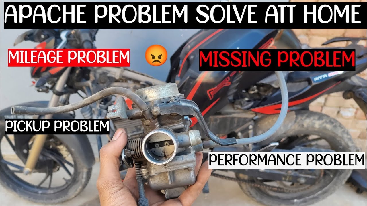 Apache RTR 200 4v Starting Problem Slove | Apache RtR 200 4v Carburetor Clean #bikerepair