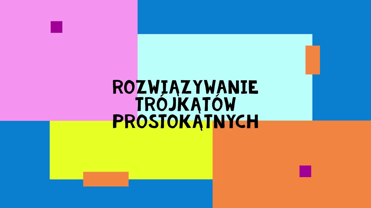 MatMilena - rozwiązywanie trójkątów prostokątnych