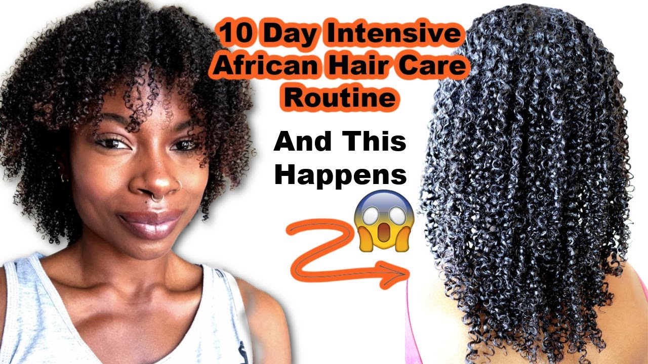 10 Day Intensive African Hair Care Routine -Maximum Length Retention